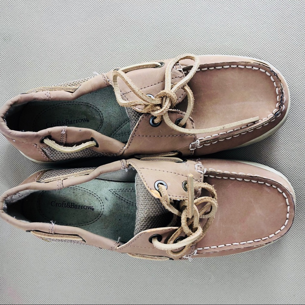 Croft & Barrow Boat Shoes Size 6.5 Women’s j19